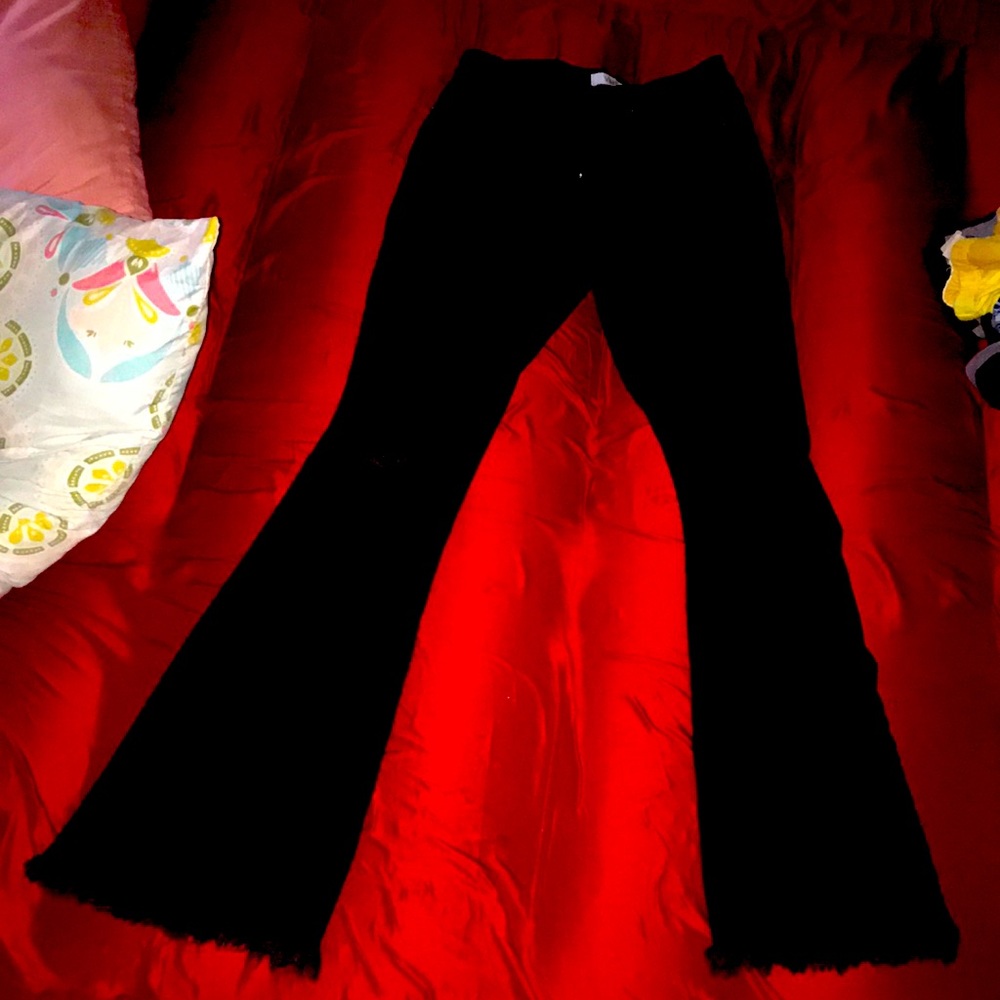 Black bellbottoms